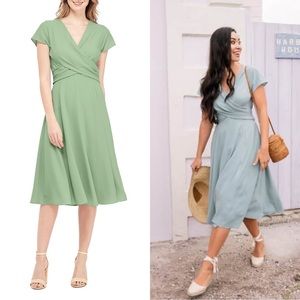 Gal Meets Glam Crisscross Bodice Dress